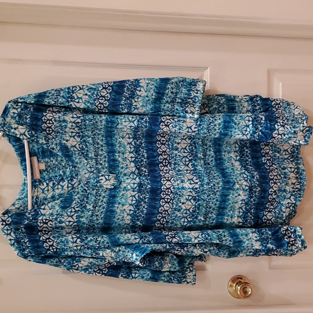 Women's Woman Within Plus Size 3X 3/4 Sleeve Shirt